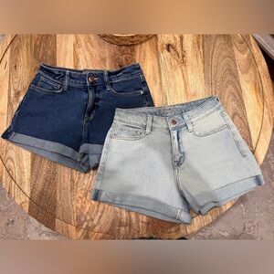 Arizona High Waisted Jean Shorts size 3 (2 pair)
